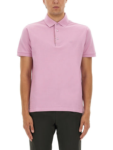 COTTON POLO SHIRT WITH PEGASUS