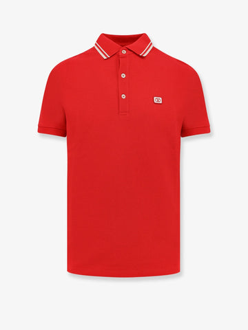 Cotton polo shirt with Vlogo