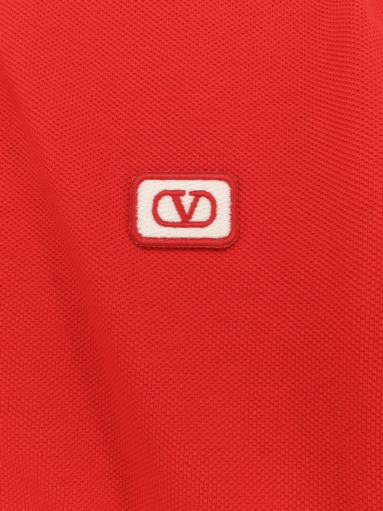 Cotton polo shirt with Vlogo