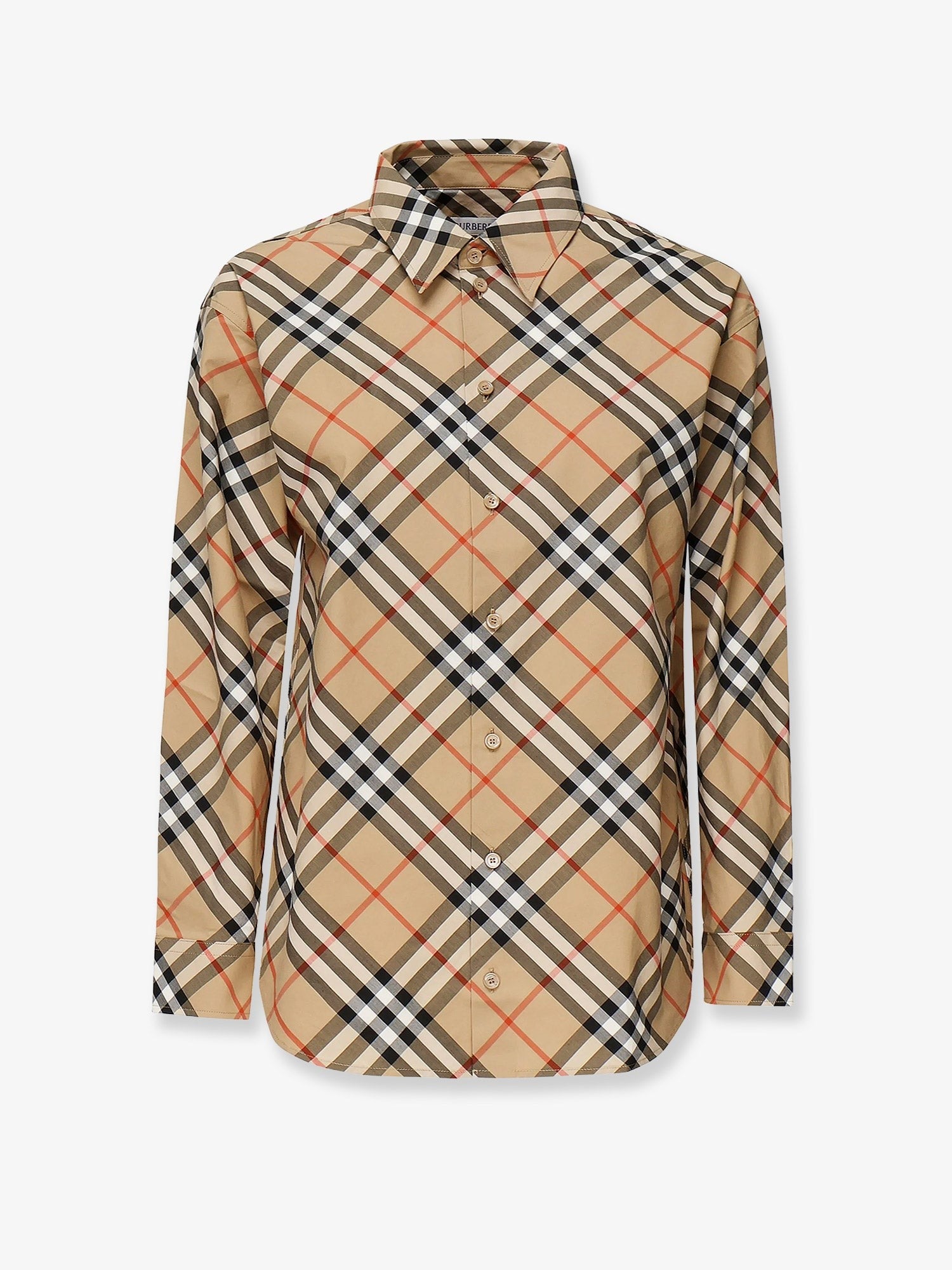 Cotton shirt with Burberry Check motif