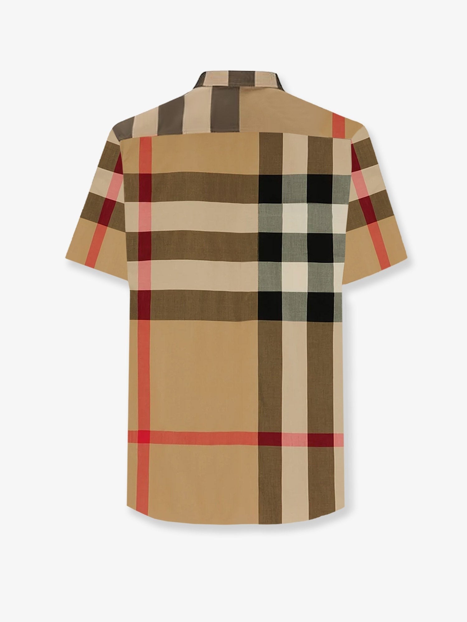 Cotton shirt with check print