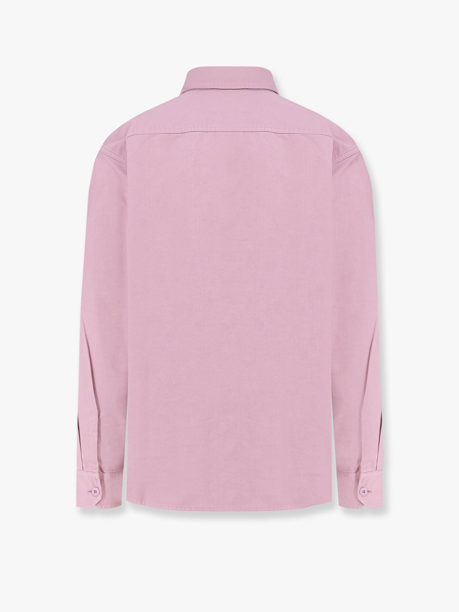 Cotton shirt with logo patch