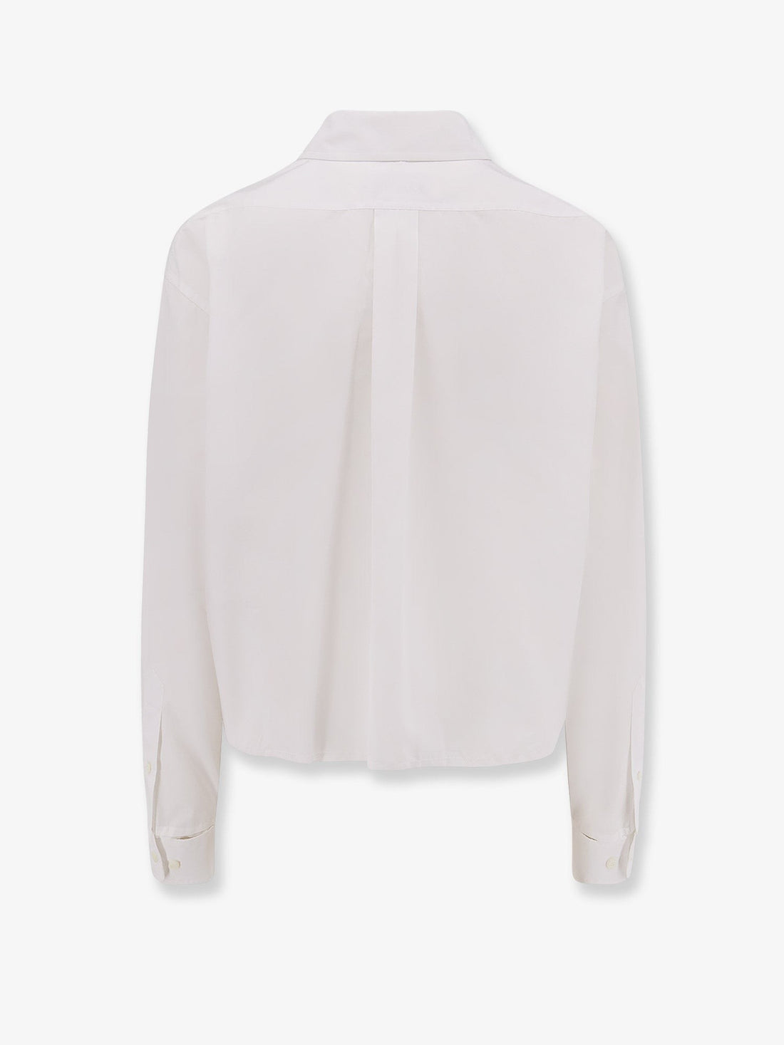 Cotton shirt with Miu Miu embroidery