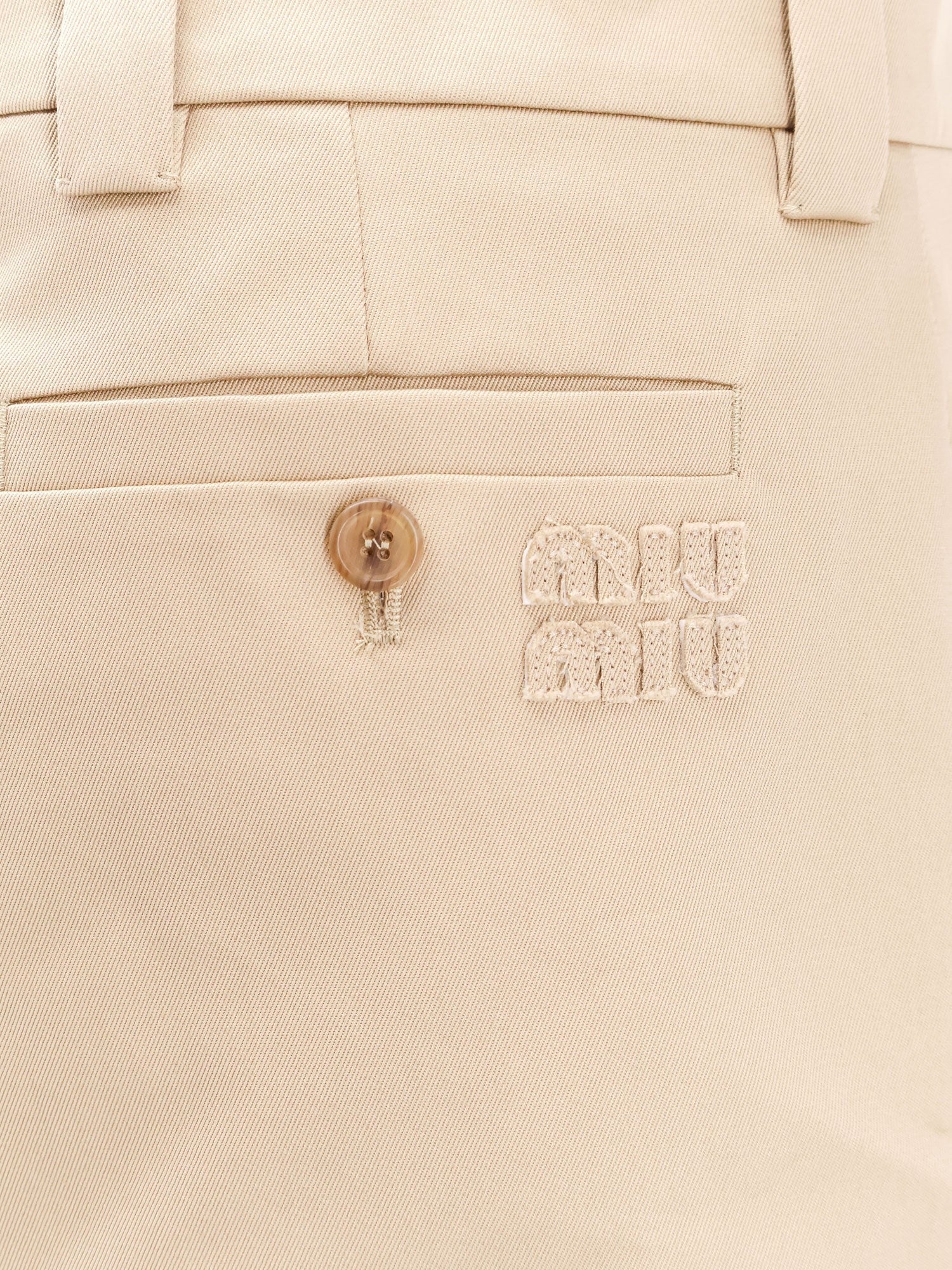 Cotton skirt with check insert on the bottom