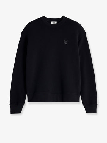 Cotton sweatshirt with Bold Fox Head patch