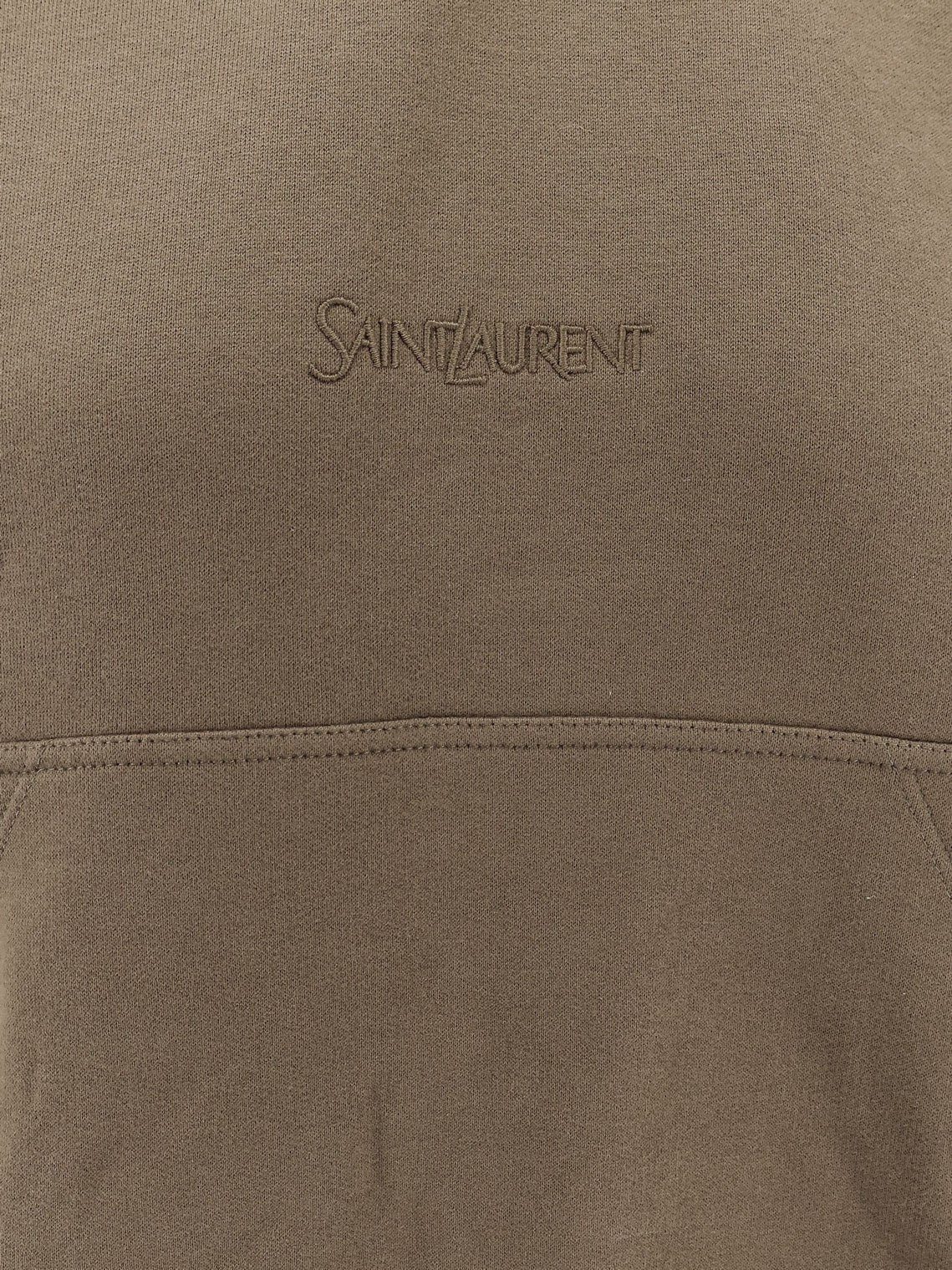 Cotton sweatshirt with logo embroidery