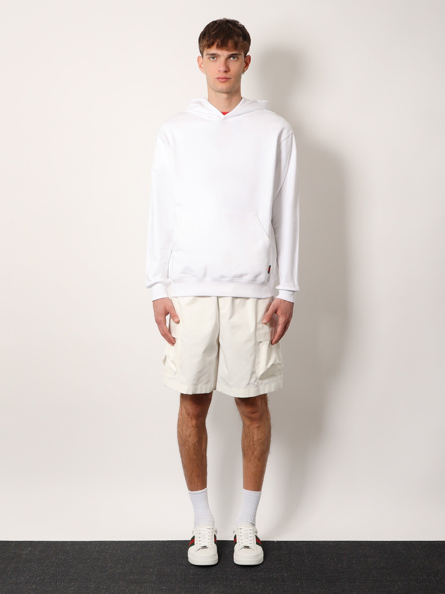 Cotton sweatshirt with logo on the back