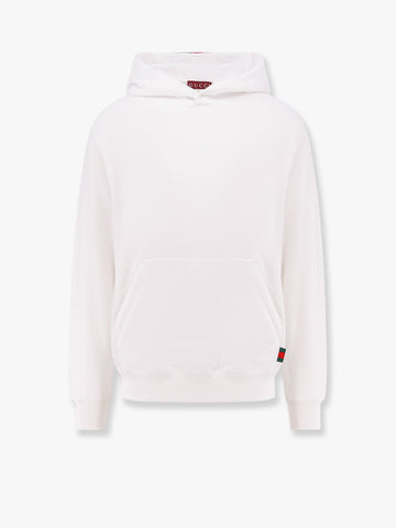 Cotton sweatshirt with logo on the back