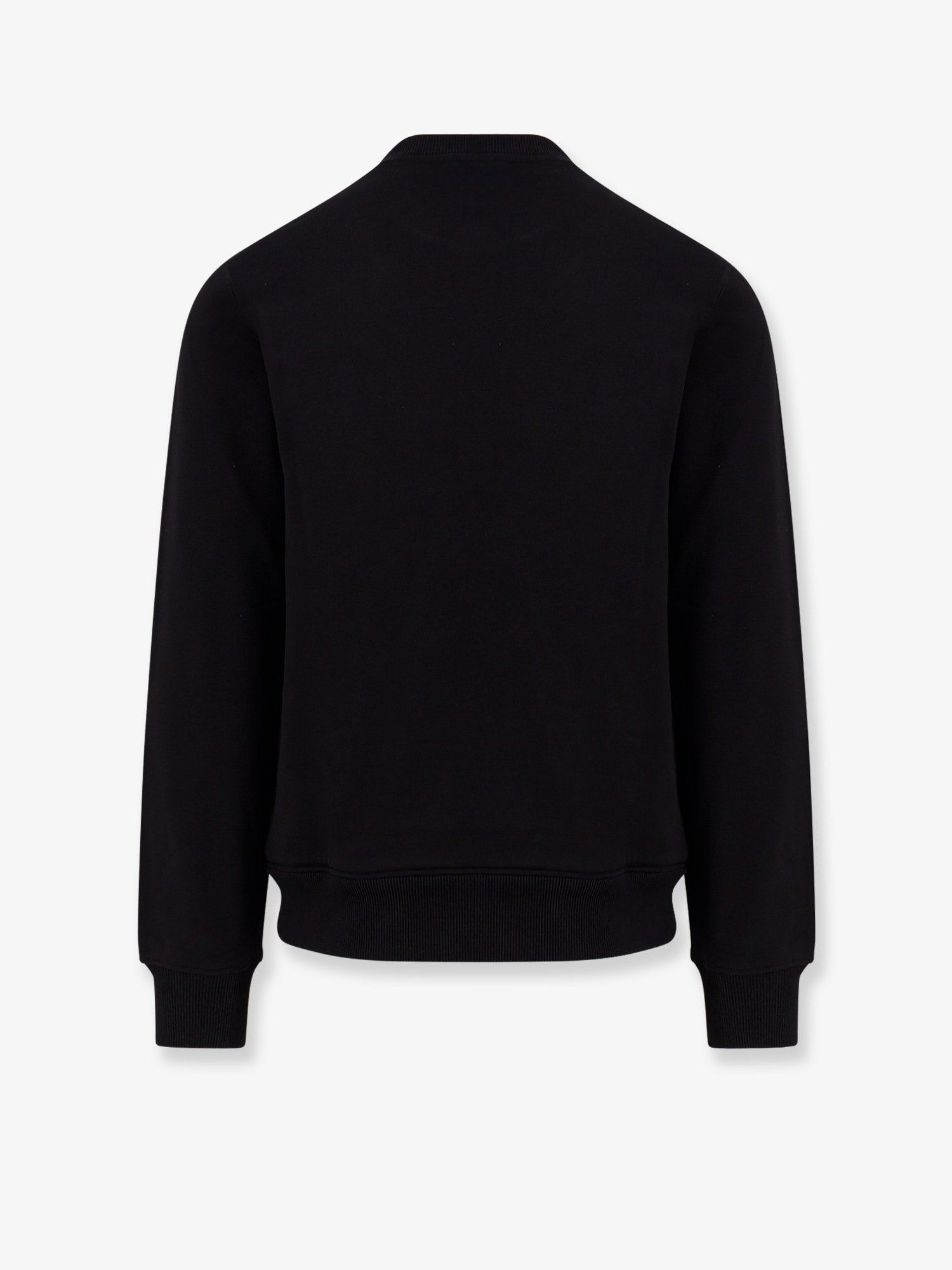 Cotton sweatshirt with logo patch