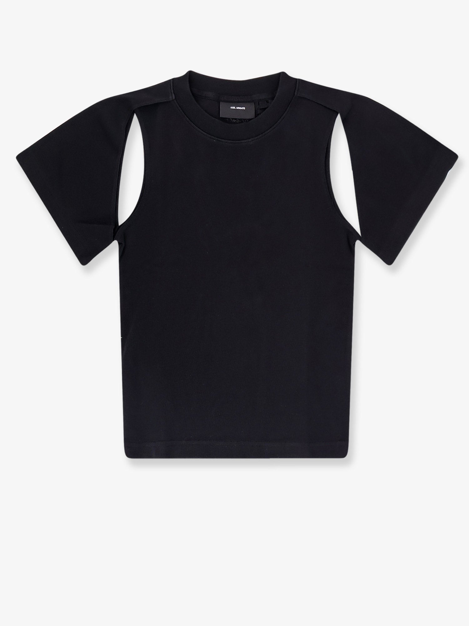 Cotton T-shirt with cut out details