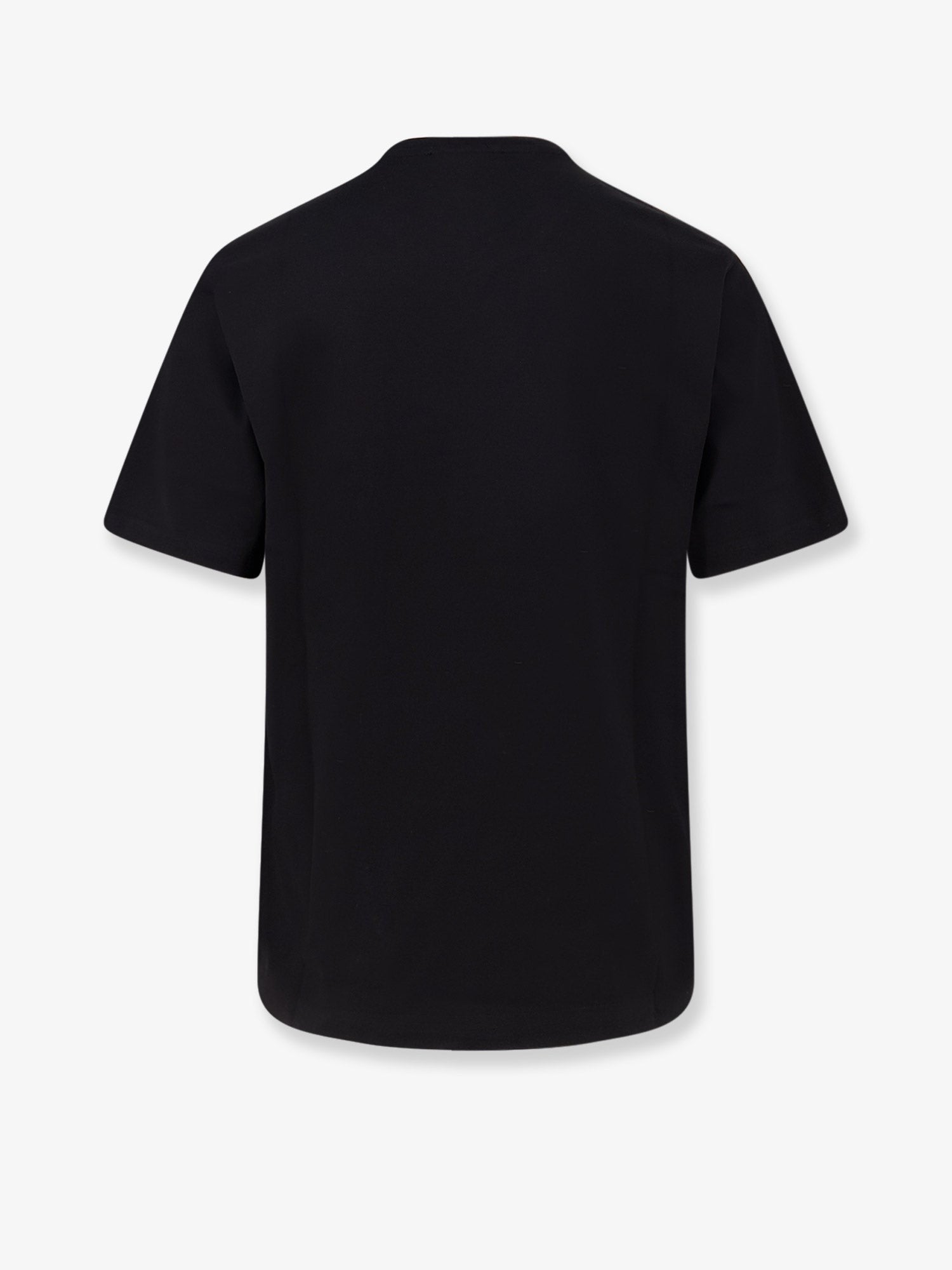 Cotton T-shirt with embossed logo embroidery