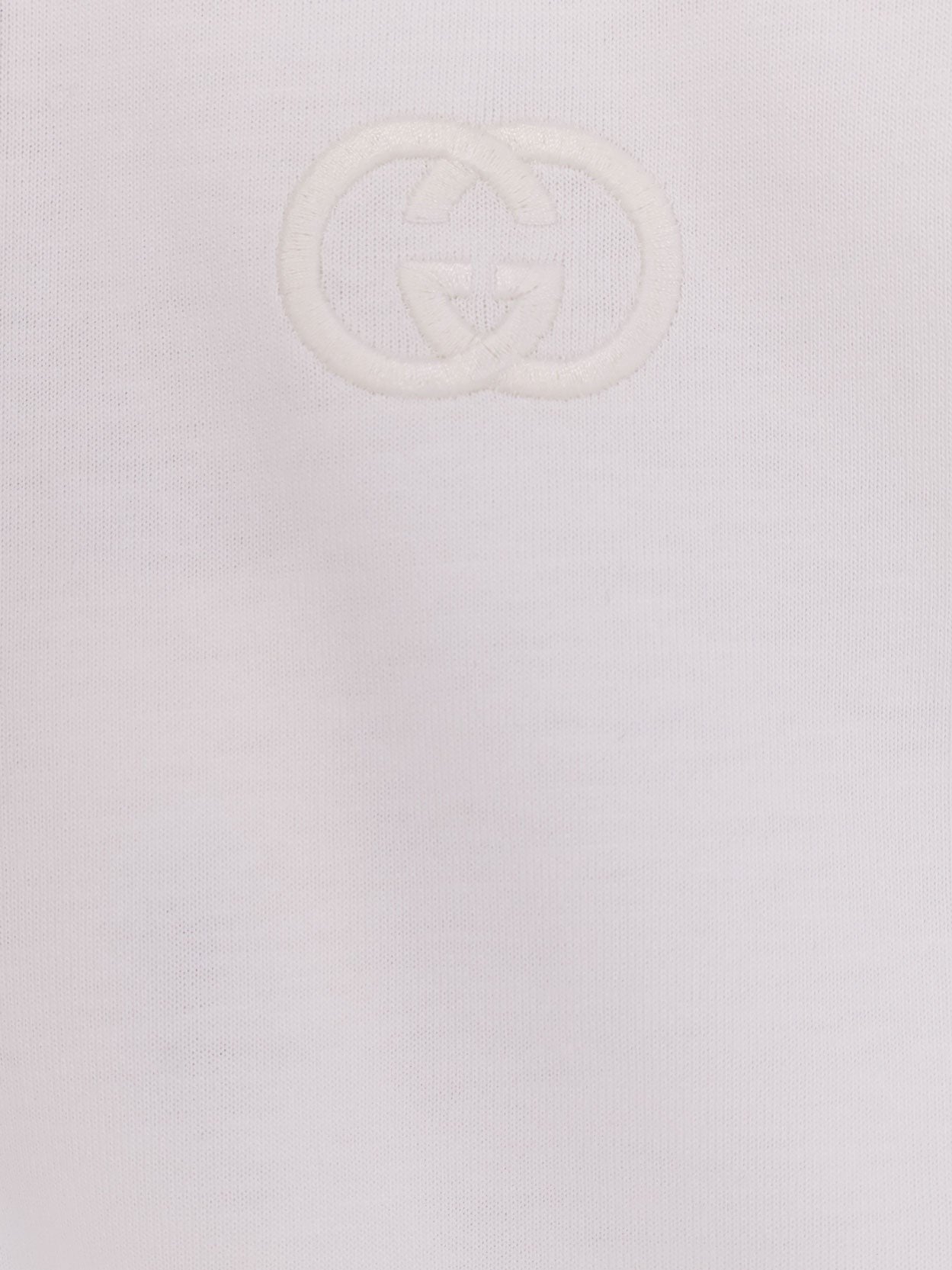 Cotton T-shirt with embroidered GG Incrocio logo