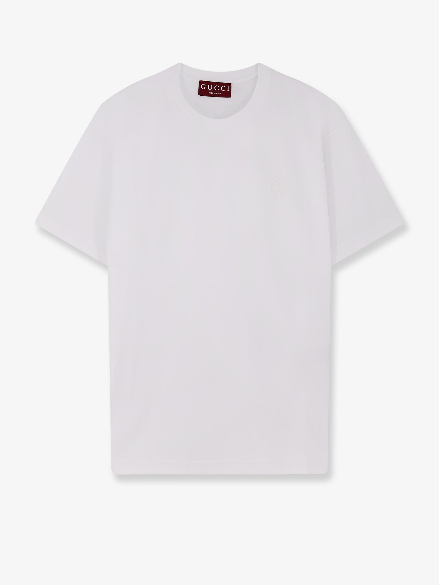 Cotton T-shirt with embroidered GG Incrocio logo