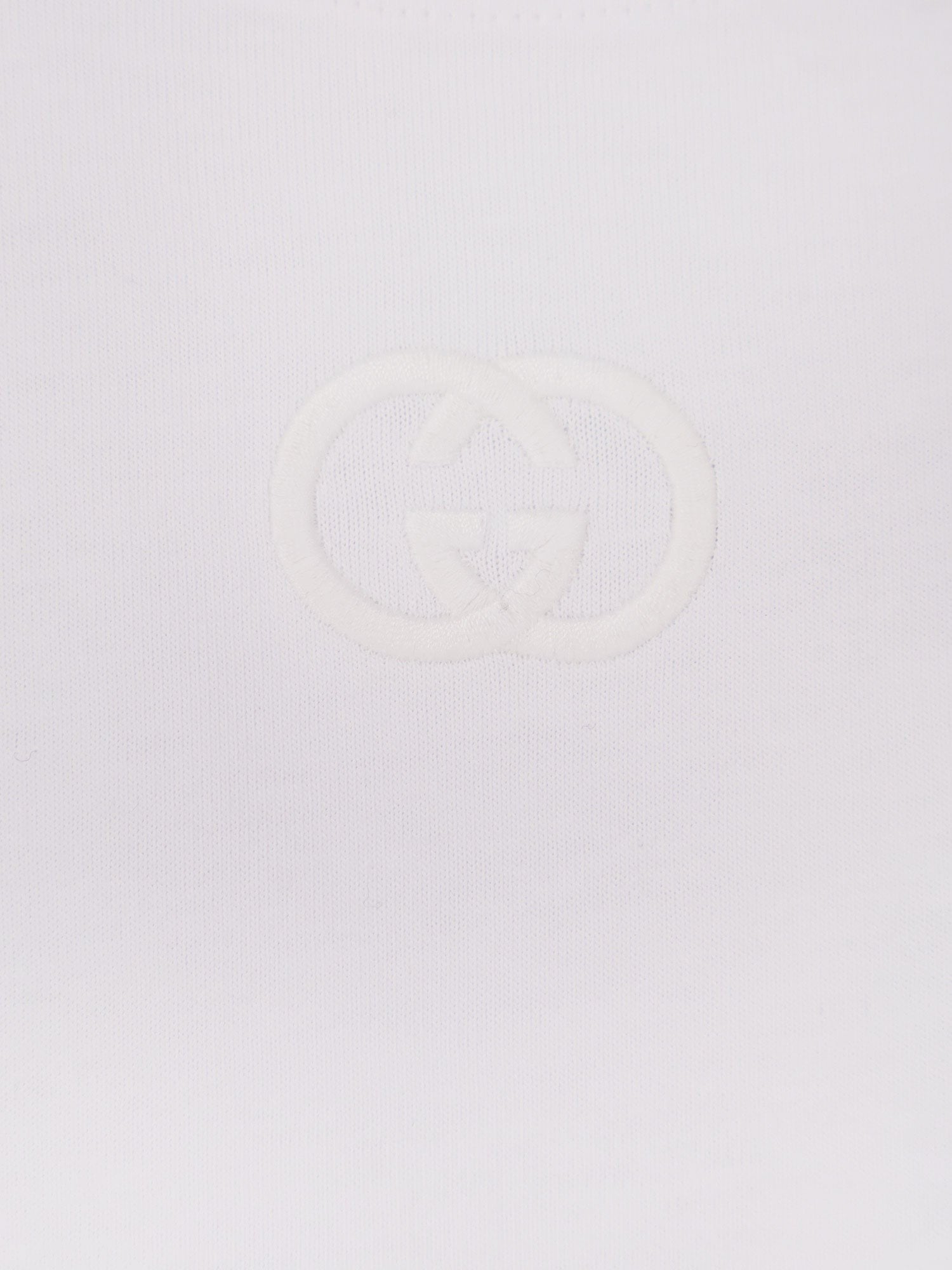 Cotton t-shirt with GG Incrocio logo on the front