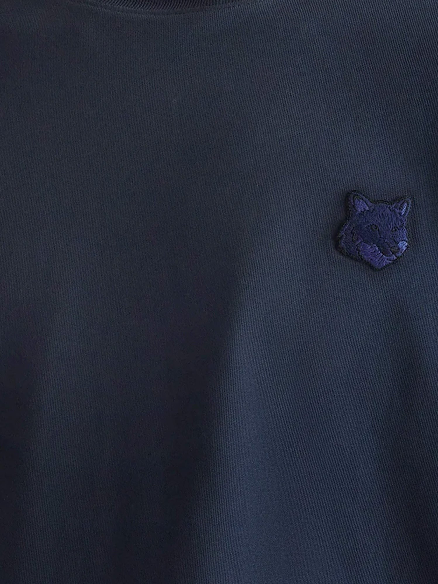 Cotton T-shirt with iconic logo patch