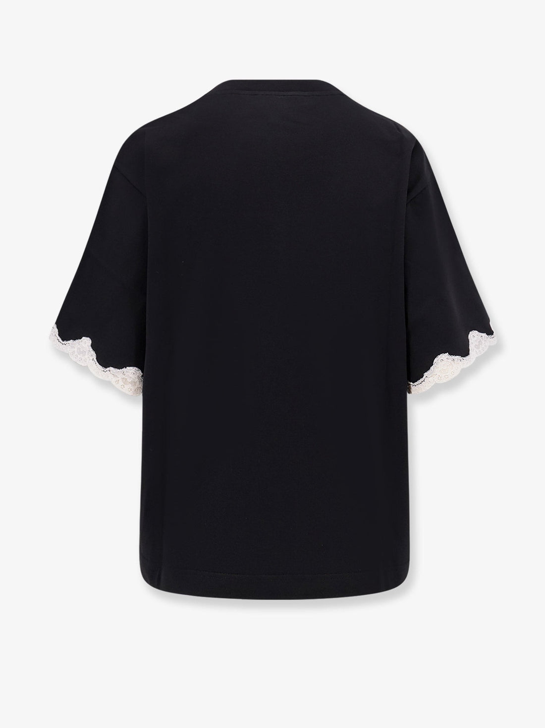 Cotton t-shirt with lace details