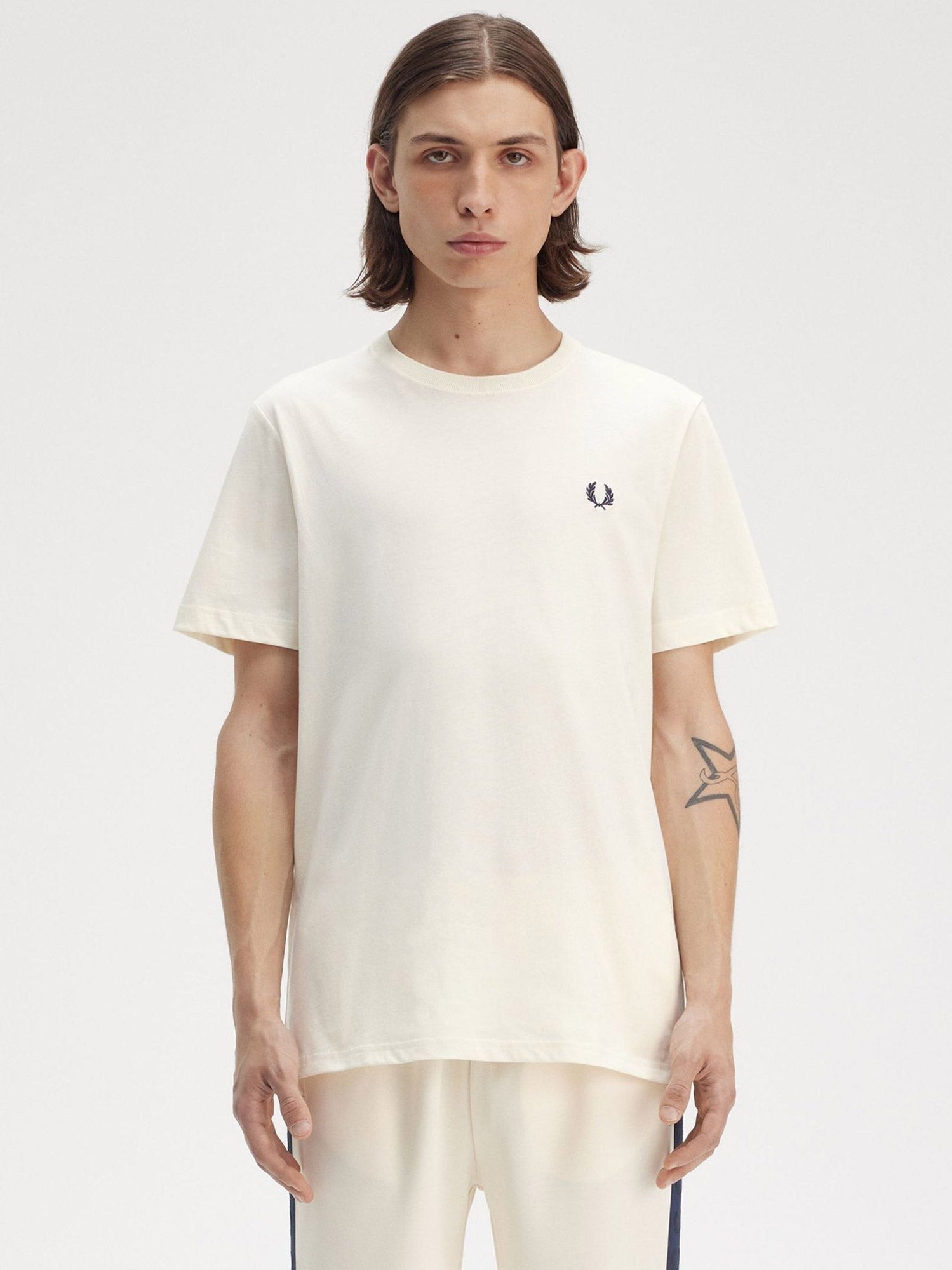 Cotton t-shirt with logo embroidery