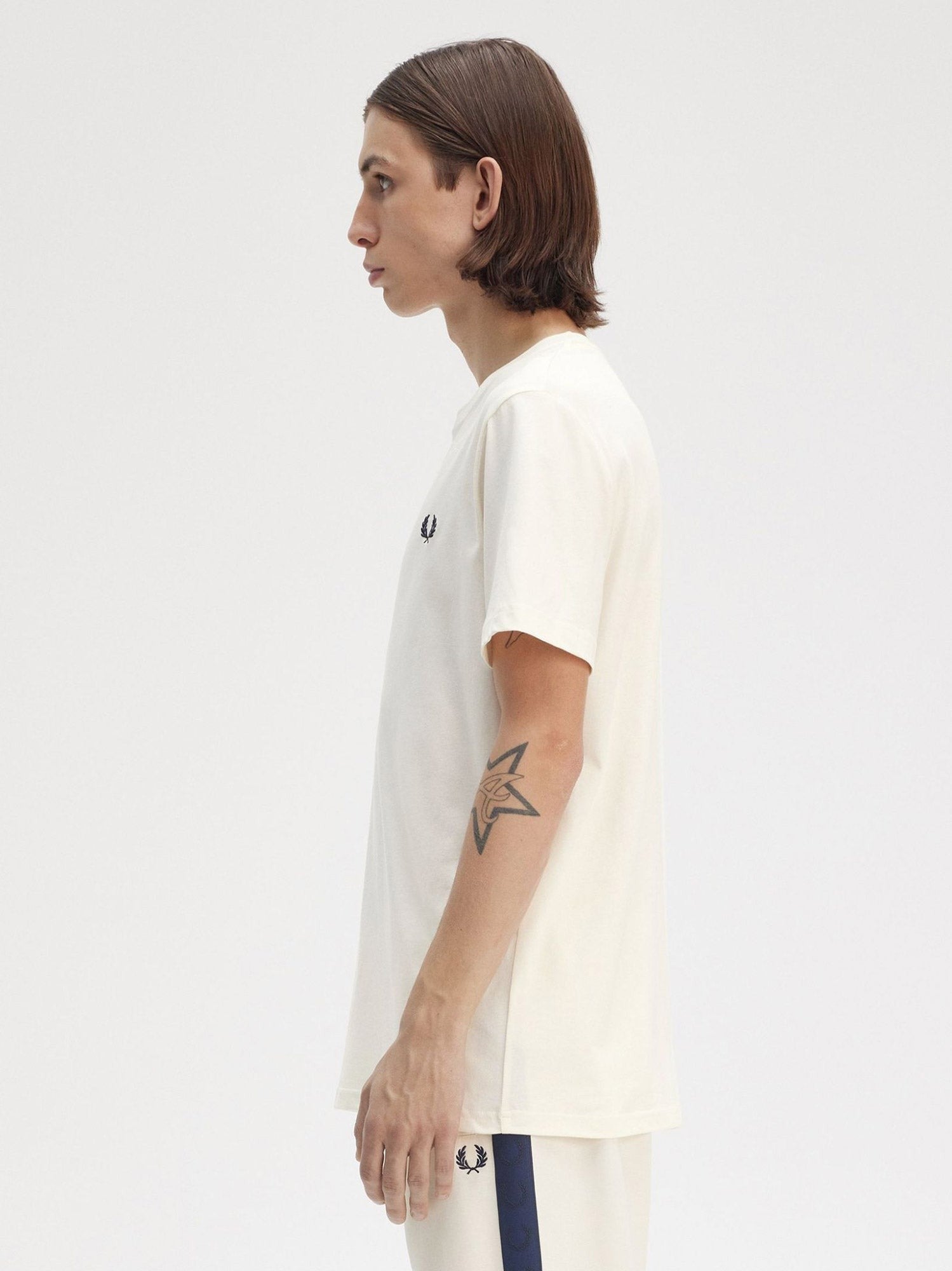 Cotton t-shirt with logo embroidery