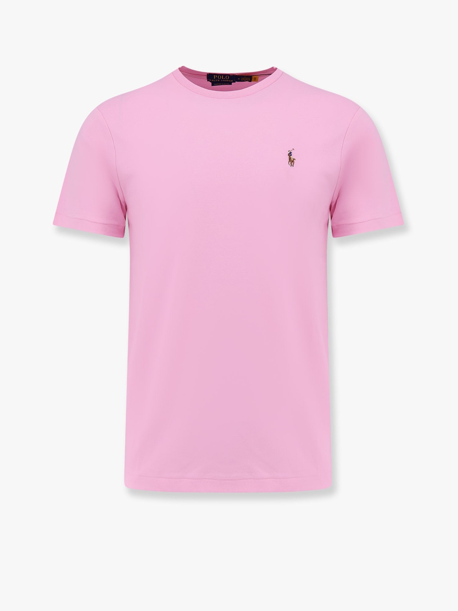 Cotton T-shirt with logo embroidery