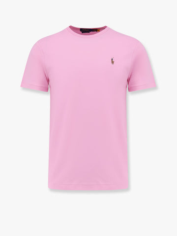 Cotton T-shirt with logo embroidery