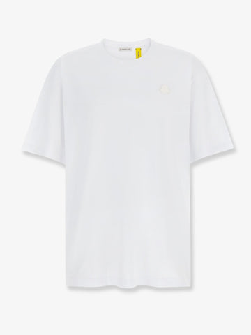 Cotton t-shirt with logo patch on the front