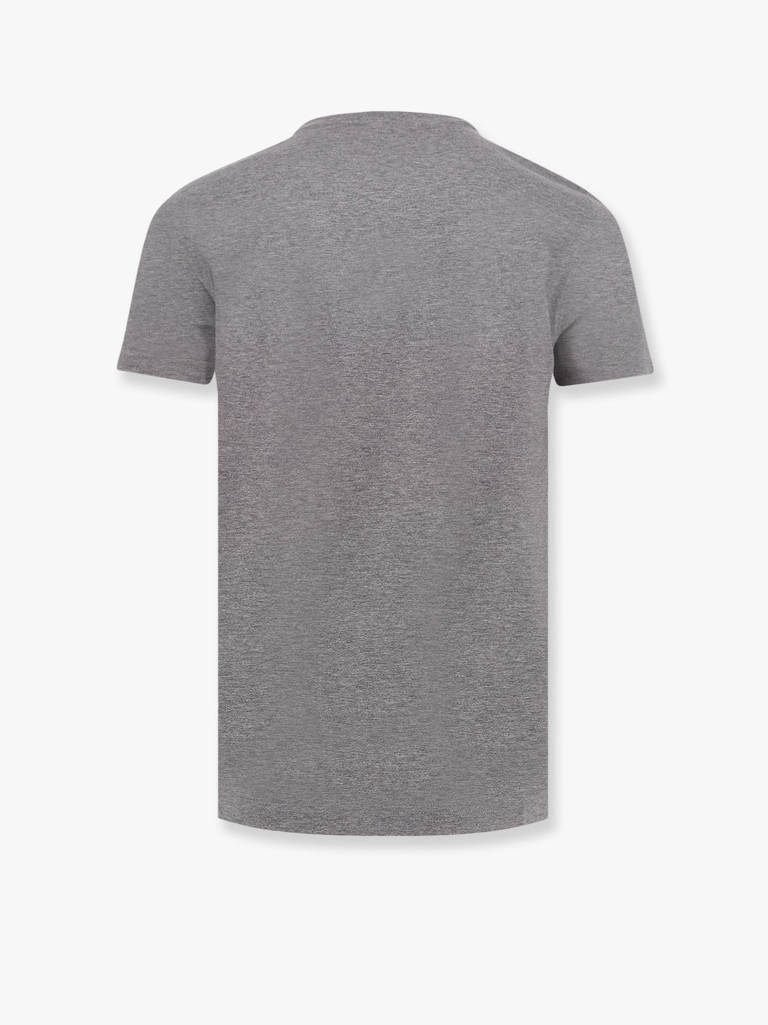 Cotton t-shirt with metal logo detail