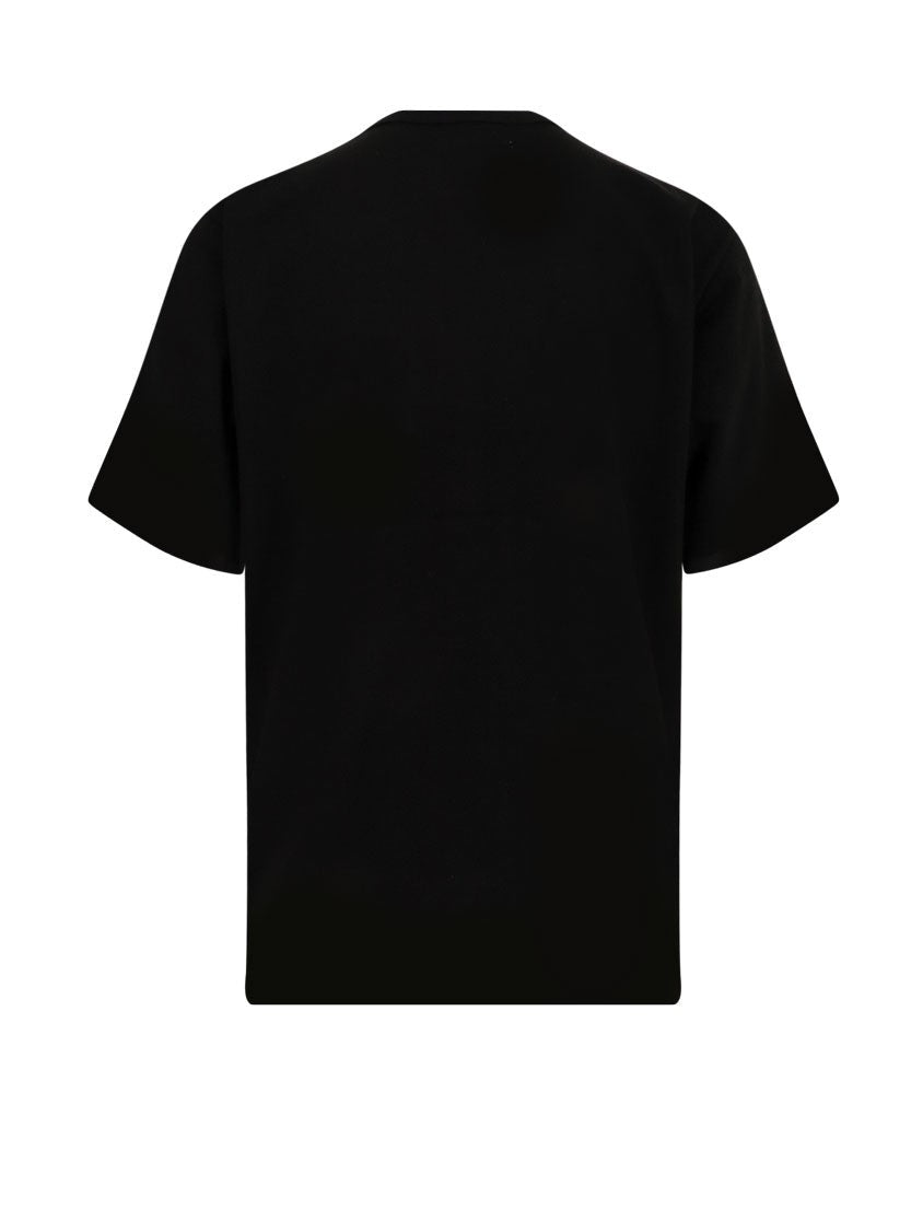 Cotton t-shirt with nylon inserts