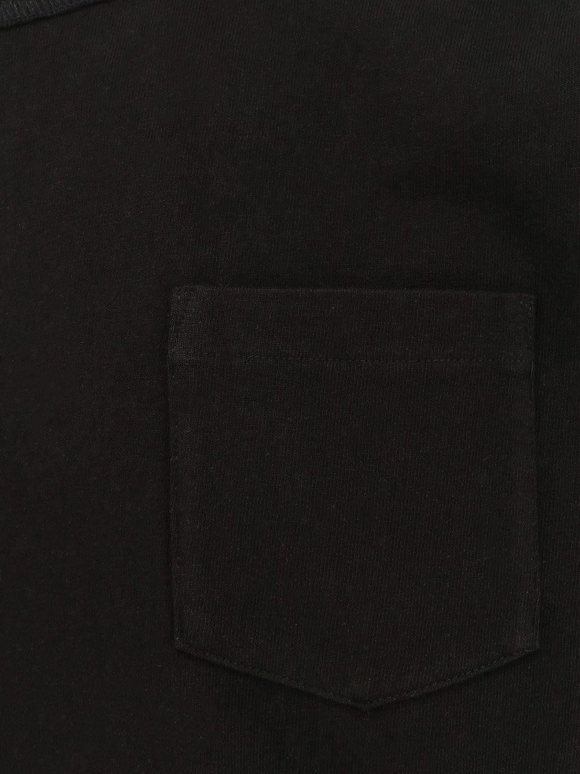 Cotton t-shirt with nylon inserts