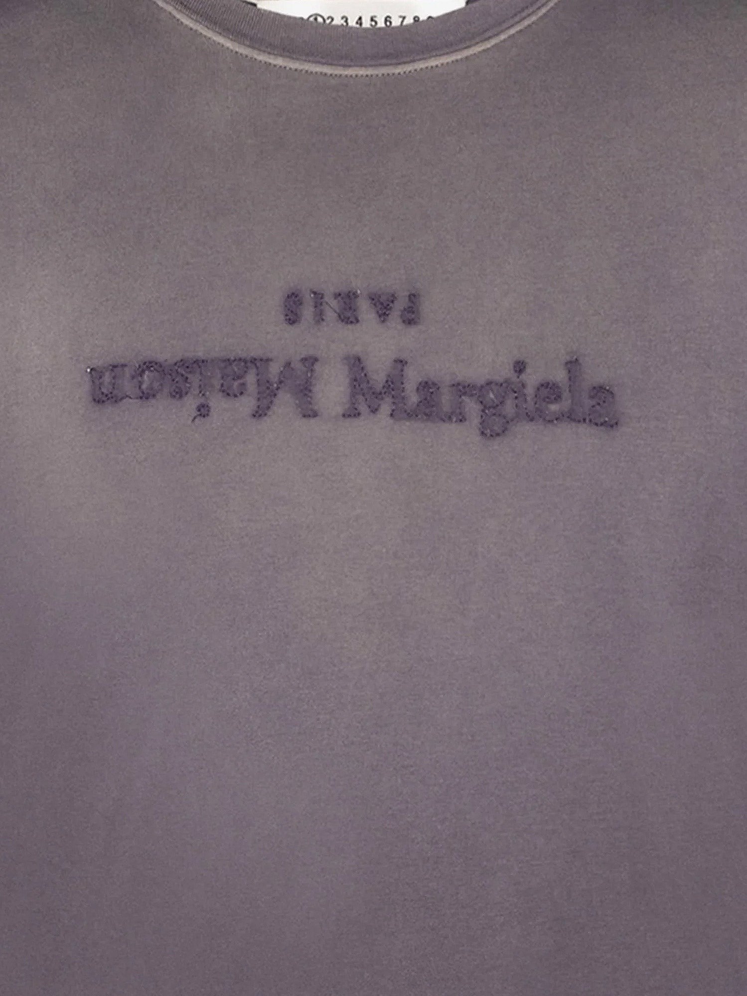 Cotton T-shirt with rewashed effect