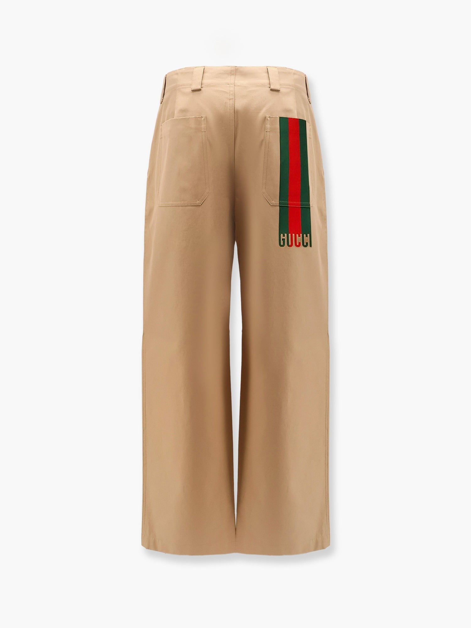 Cotton trouser with web detail
