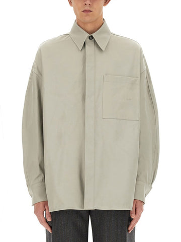 COTTON TWILL OVER SHIRT