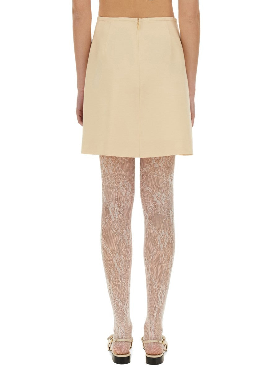 CREPE COUTURE SHORT SKIRT
