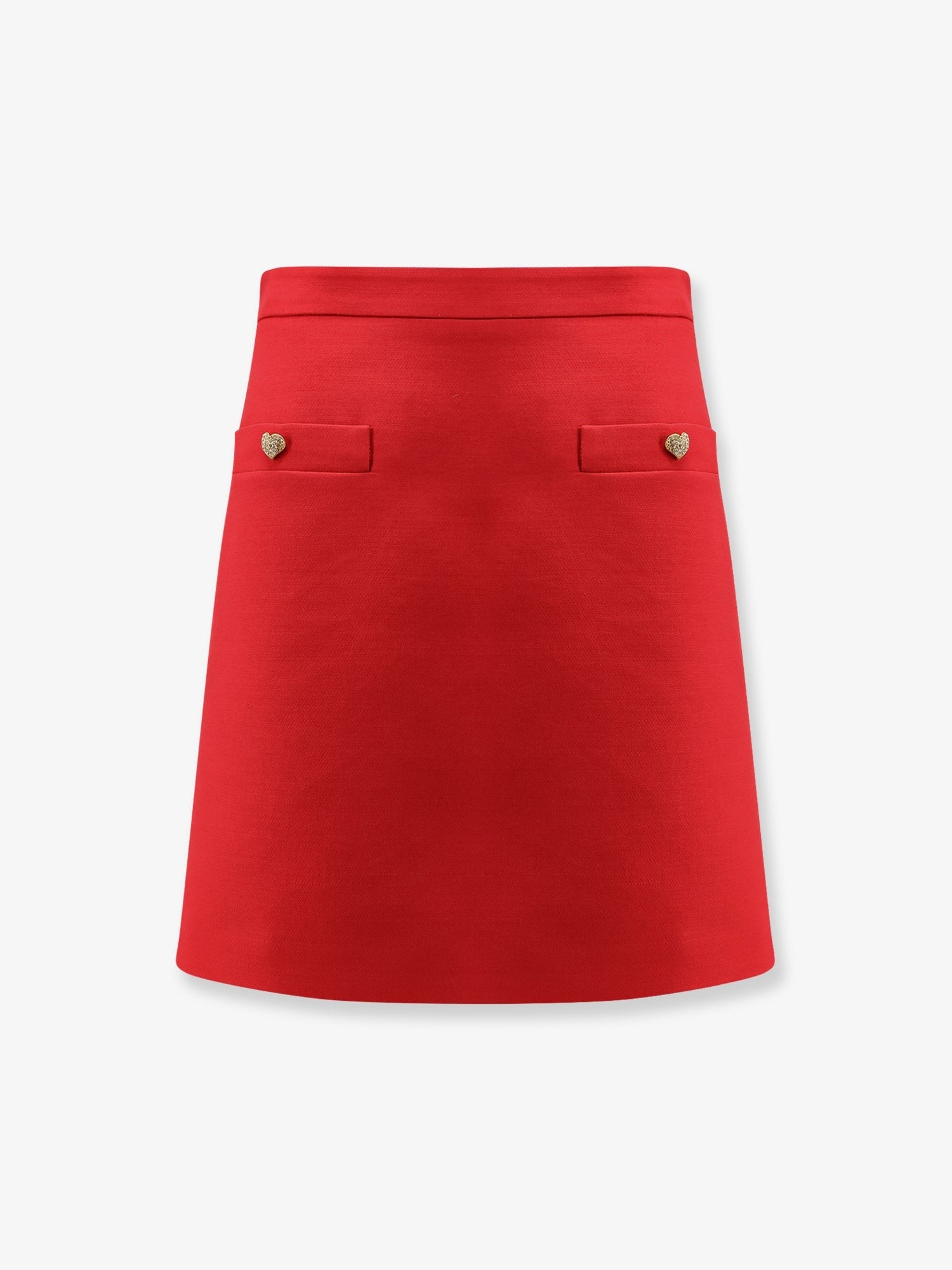 Crepe Couture skirt with Heart jewel buttons