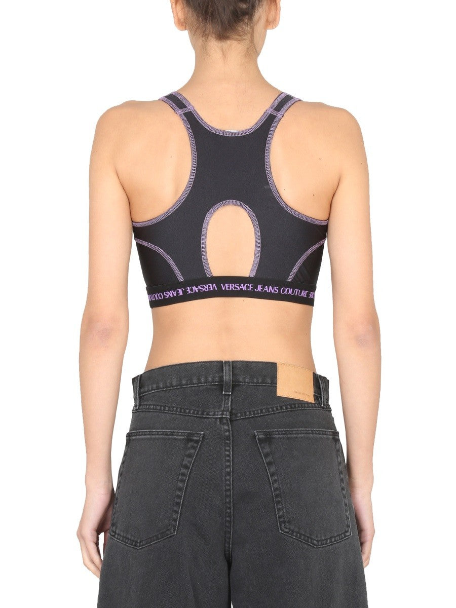 CROP TOP WITH LOGO BAND