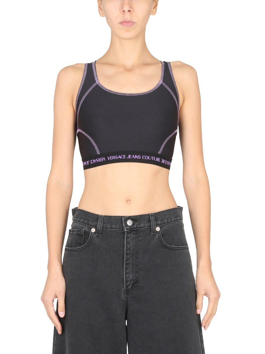 CROP TOP WITH LOGO BAND