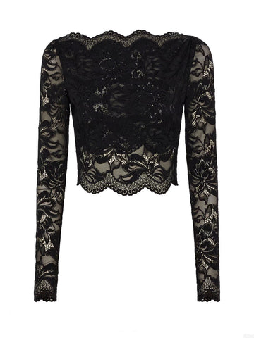 CROPPED LACE TOP