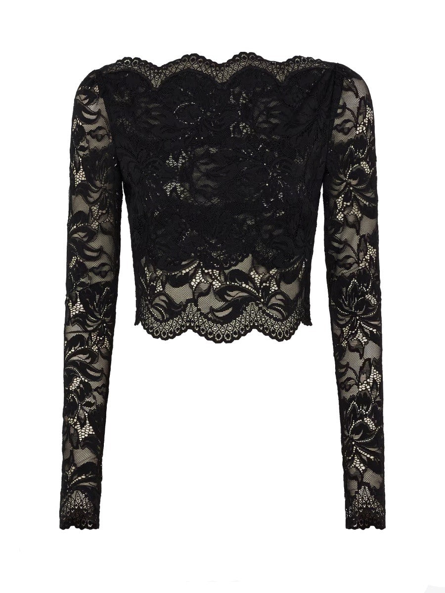 CROPPED LACE TOP