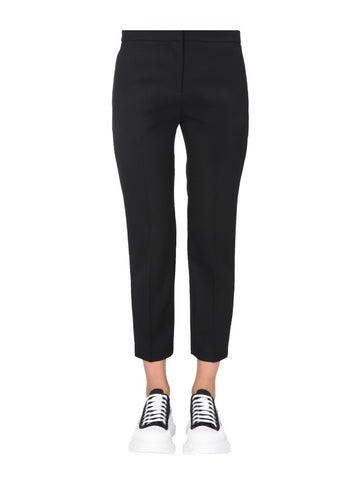 CROPPED STRAIGHT TROUSERS