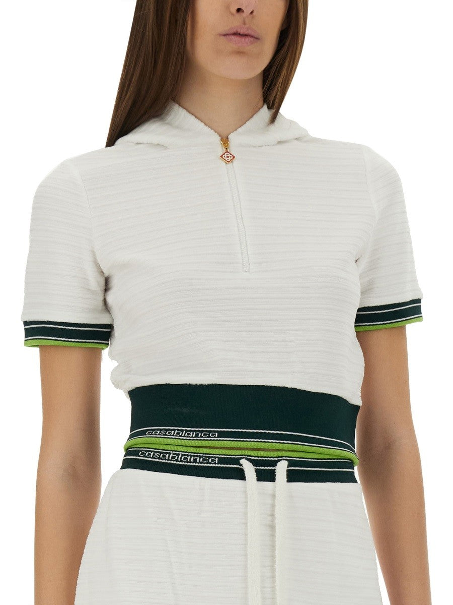 CROPPED TENNIS SHIRT