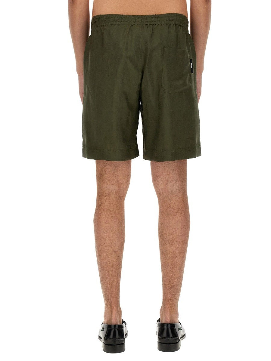 CUPRO BERMUDA SHORTS