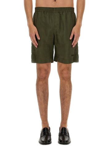 CUPRO BERMUDA SHORTS