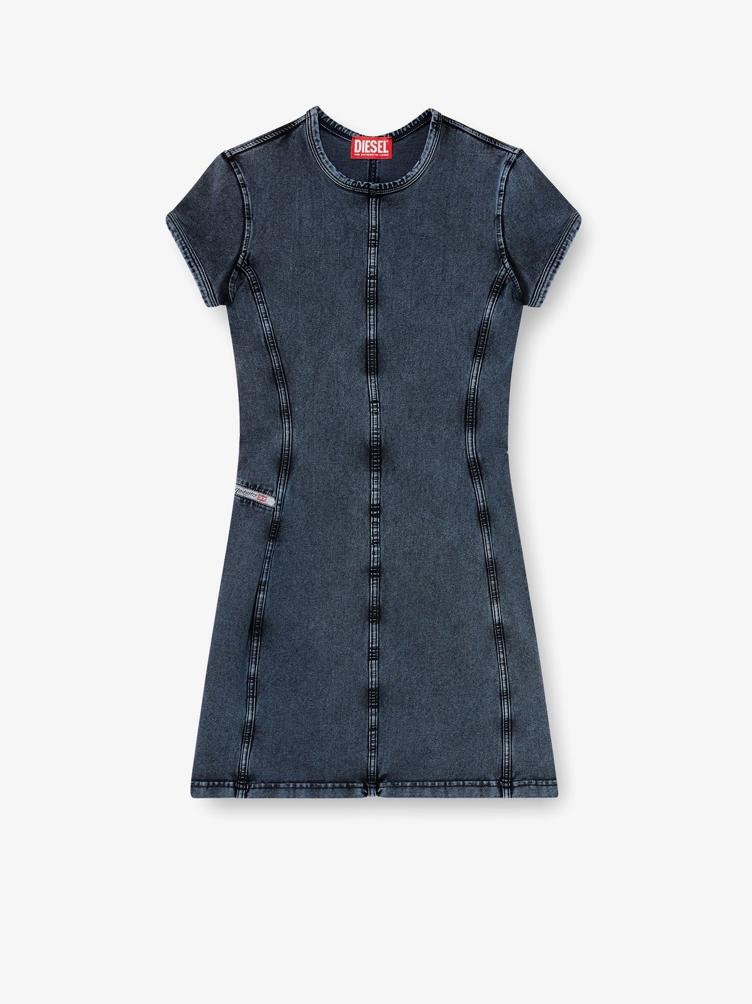 D-Cupsleeves stretch cotton short dress