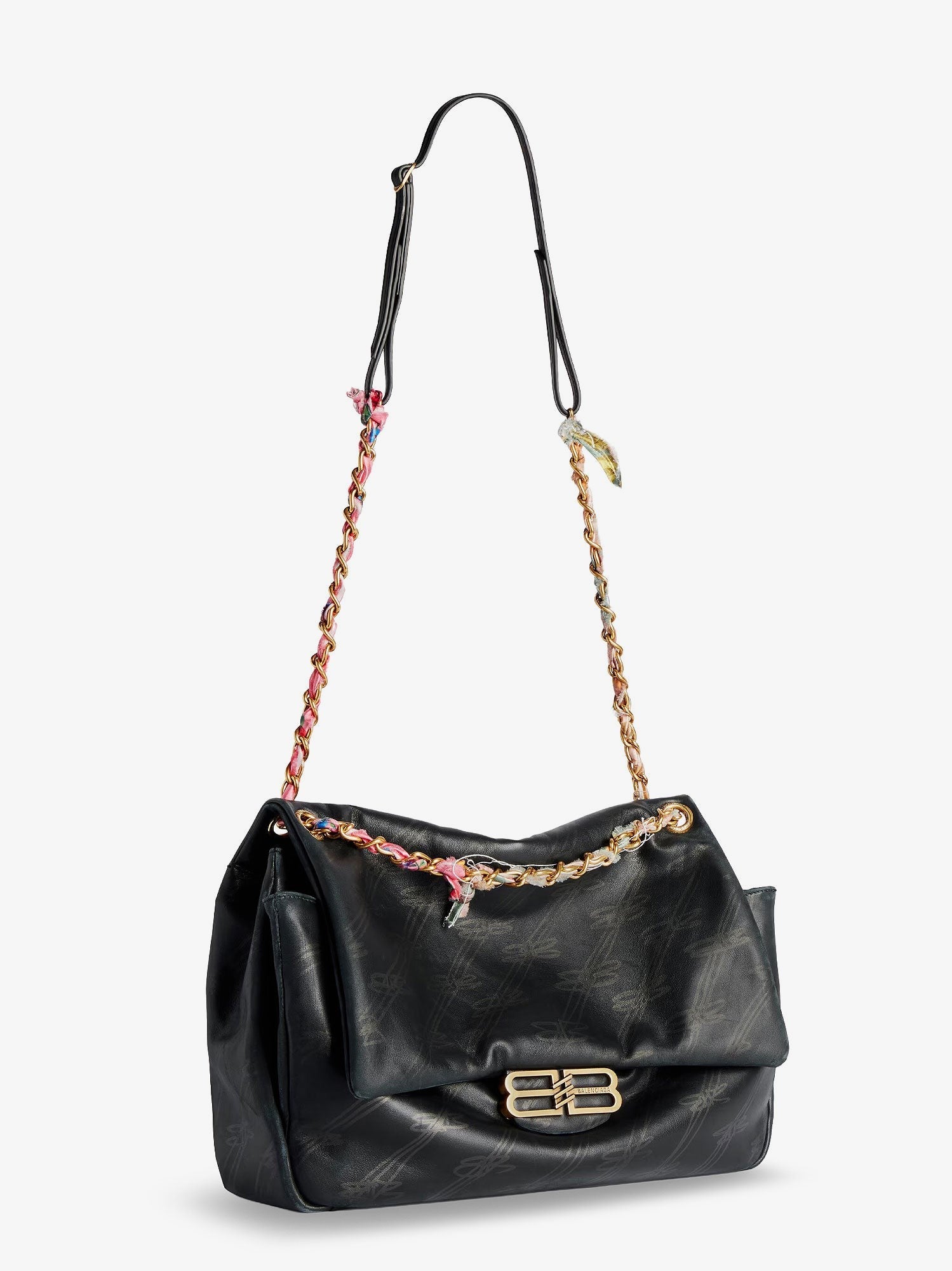 Darling leather shoulder bag with BB logo on the front
