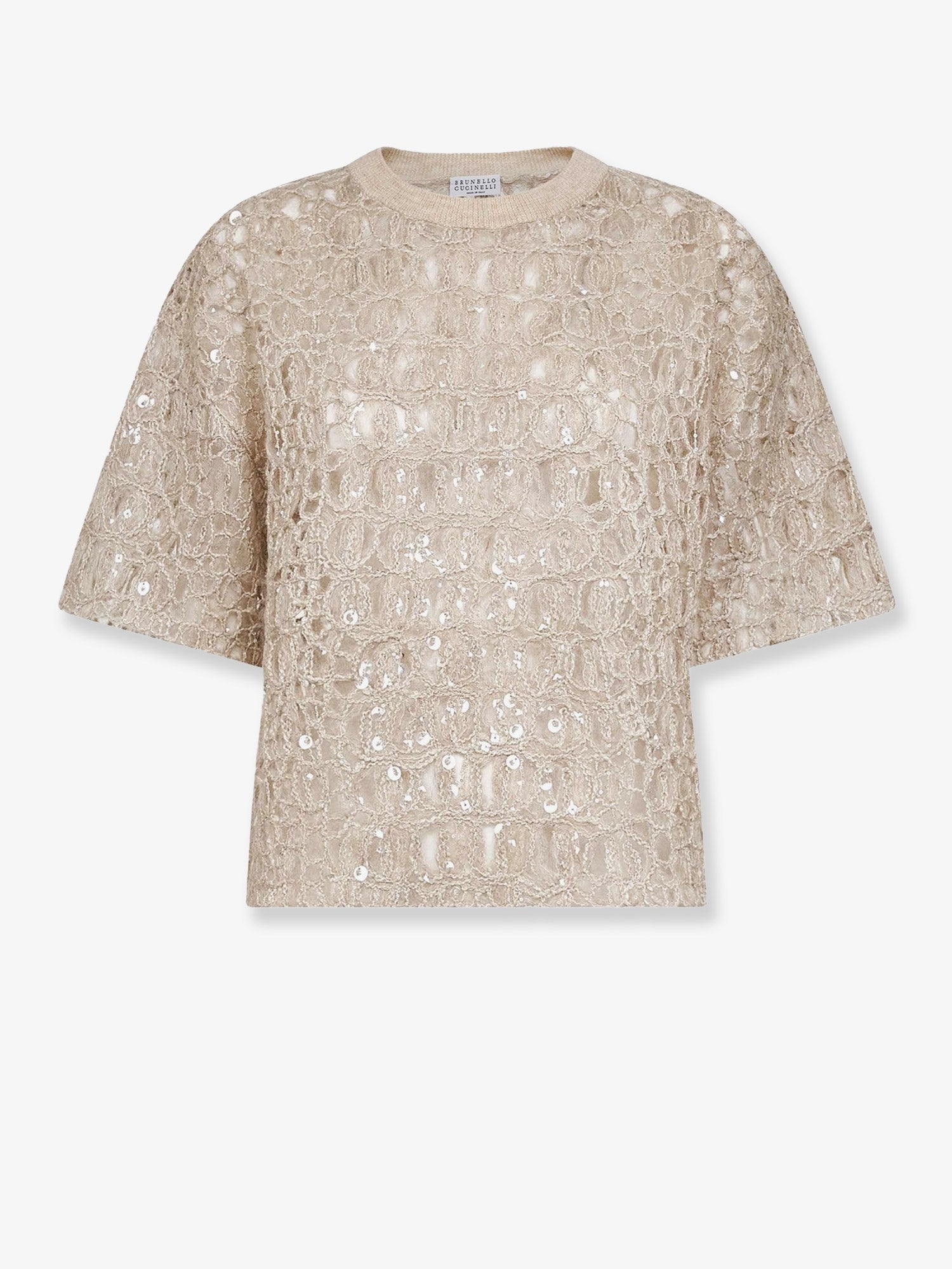 Dazzling mohair, silk and linen sweater