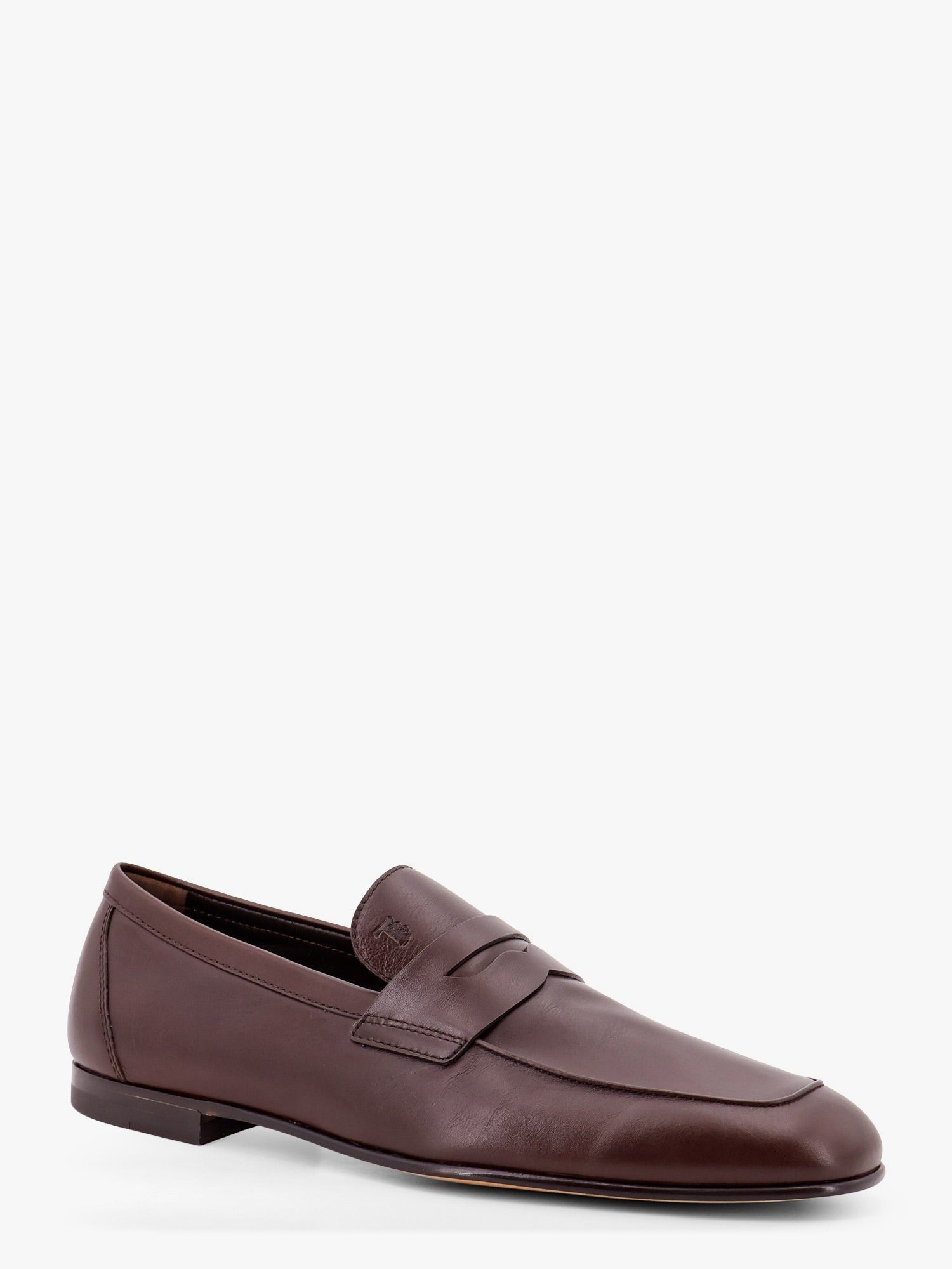 Deconstructed leather loafer