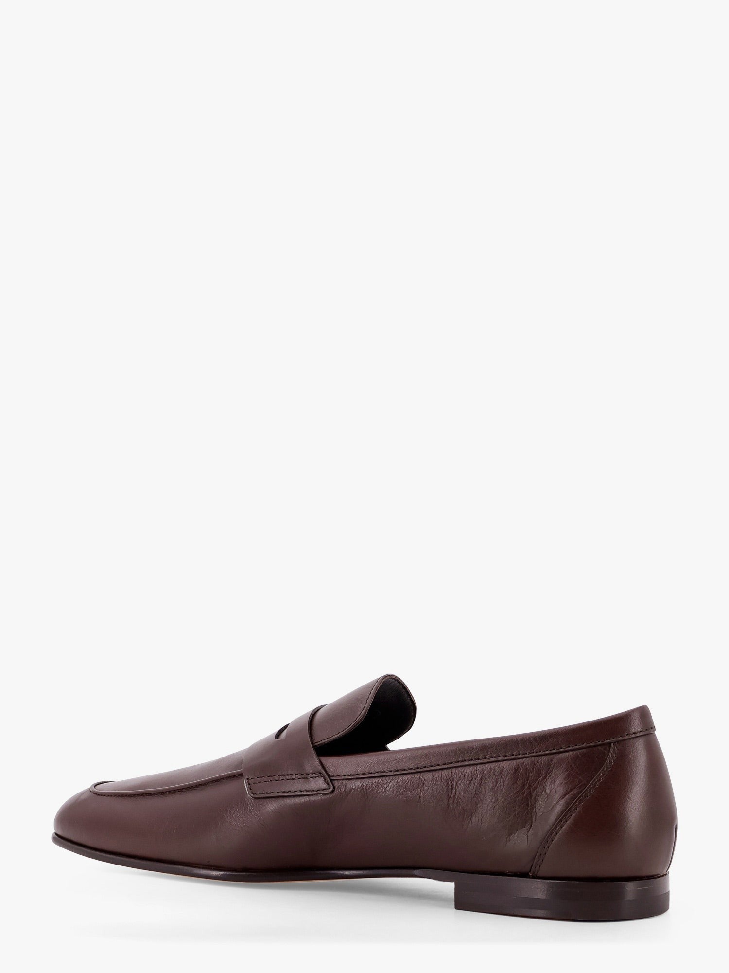 Deconstructed leather loafer