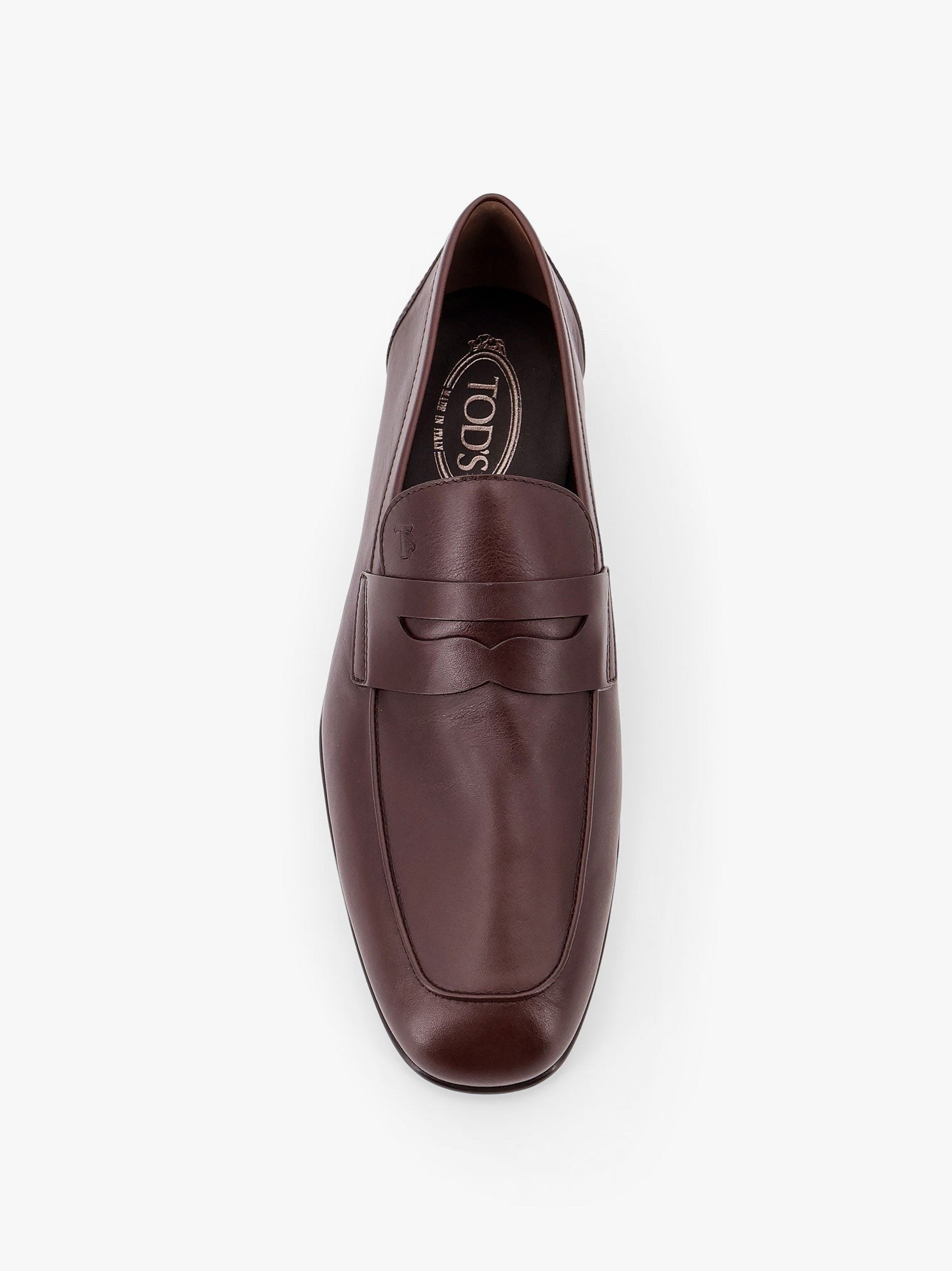 Deconstructed leather loafer