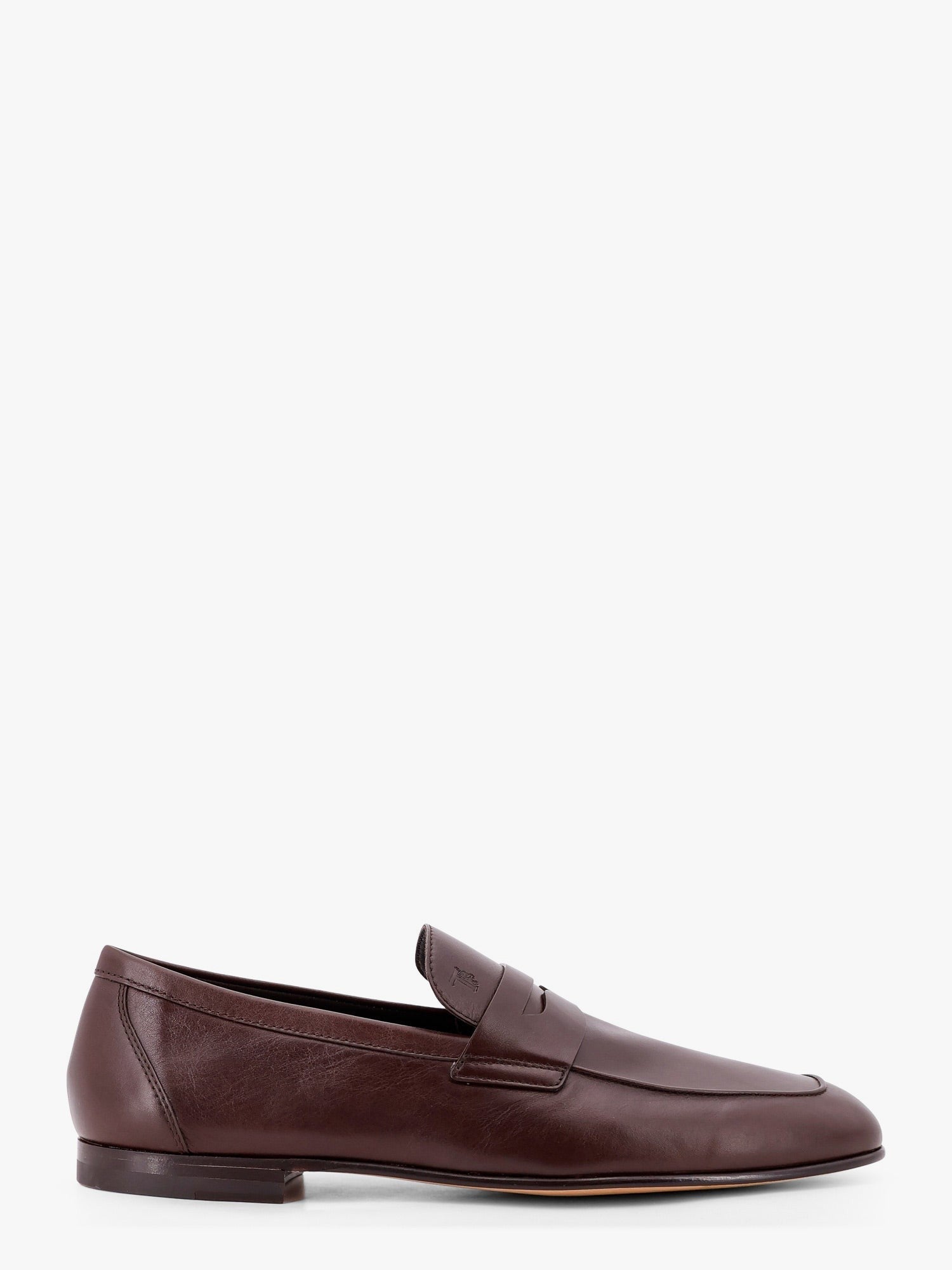 Deconstructed leather loafer