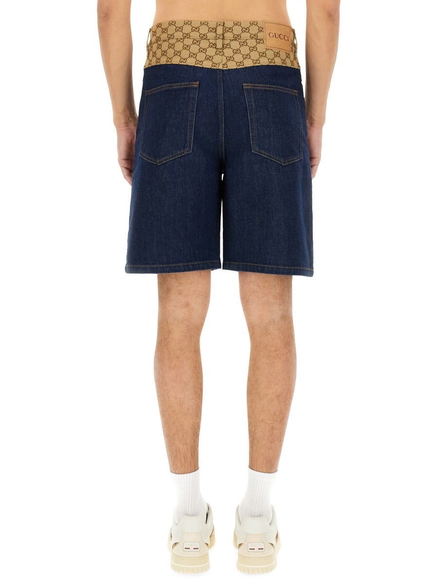 DENIM BERMUDA SHORTS