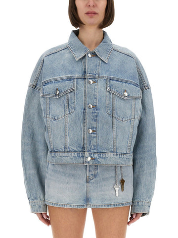 DENIM CLIP-ON TRUCKER JACKET